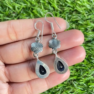 Pendientes Colgantes de Aro de Plata de Ley 925 con Zafiro Azul Natural, Joyería Bohemia, Regalo para Ella - Product Image 6