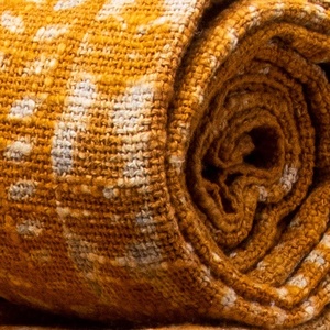 Haute qualité bloc imprimé Orange coton jeter doux chaud impression pour la maison hôtel bureau bébé lit décor et voyage - Product Image 4