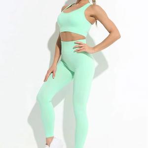 Womens 2 Piece Yoga Gym Set Sports Bra Shorts Leggings With Crop Jacket Fitness Workout Activewear Outfit - Product Image 6