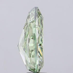 Diamant CVD de qualité supérieure, taille poire, coupe excellente, vert vif fantaisie, cultivé en laboratoire, certifié IGI, clarté VS1, pour la joaillerie. - Product Image 2