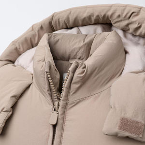 Chaqueta Acolchada con Capucha para Hombre, Invierno, Gruesa, Resistente al Viento, Cierre de Cremallera, Color Sólido Informal, Corte Holgado, Largo Regular, 100% Poliéster - Product Image 5