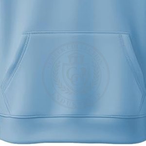 Sudadera con Capucha de Algodón Grueso con Logotipo Bordado Griego, Color Azul Claro, para Hombre y Mujer, Sudadera con Capucha de Forro Polar, Etiqueta Privada Personalizada - Product Image 6