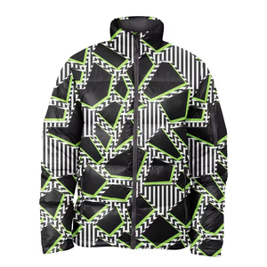 Unisex <b>Plus</b> <b>Size</b> Heated Puffer <b>Jacket</b> Black Winter Waterproof Windproof Electric Heated Zip-Up Custom Wholesale - Product Image 3