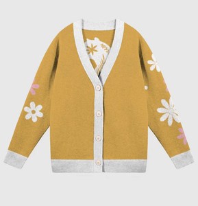 Breathable Retro Style Men's V-Neck Cardigan Varsity Striped Knit Sweater Button Up Casual Daily Wear Knit <b>Jacket</b> - Product Image 1