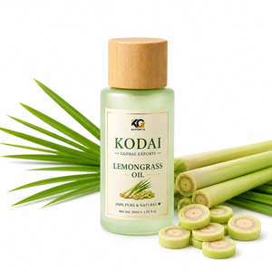 Aceite Esencial de Limoncillo de Tamil Nadu 100% Puro y Natural de Primera Calidad, Destilado al Vapor, para Aromaterapia y Alivio del Acné, Kodai Global Export - Product Image 1