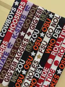 Handmade Beaded Gamedays Straps With Clear Bags. - Product Image 2