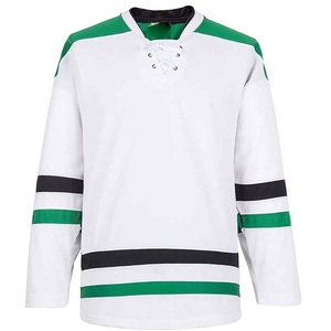 Maillot de hockey respirant et écologique, personnalisable en gros avec impression sérigraphique, uniforme de hockey sur glace en polyester, tailles plus grandes pour équipes - Product Image 4