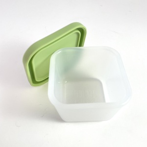 Silicone Baby Food Storage Containers Square Clear, Infant Toddler Lunch <b>Box</b> <b>Snack</b> Boxes, Reusable Freezer & Dishwasher Safe - Product Image 6
