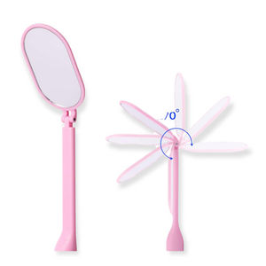 Miroir cosmétique mural personnalisé en acier inoxydable plaqué or de qualité salon professionnelle, outil de vérification des cils pour la beauté - Product Image 3