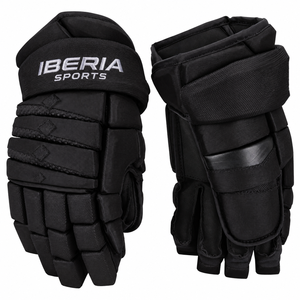 Guantes de Hockey sobre Hielo IBERIA Premium Negros con Acolchado Protector, Guantes para Jugadores de Hockey, Personalizados, OEM, Venta al Por Mayor - Product Image 1