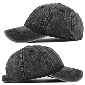 Gorra de Béisbol Unisex Premium de Mezclilla Lavada Estilo Vintage Desgastado con Visera Curva Disponible en Varios Colores para Venta al por Mayor - Product Image 3