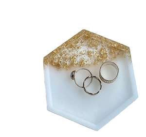 Elegante Bandeja de Resina Epoxi para Servir y Almacenar Joyas, Bandeja de Vanidad, Accesorio de Baño, Plato Moderno de Lujo para Decoración de Mesa - Product Image 5