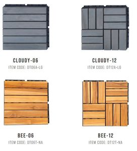 Best Selling BeNK Teak Wood Deck Tiles Interlocking Outdoor <b>Garden</b> <b>Set</b> Modern Panel Design Weather Resistant Solid Wood Panels - Product Image 2