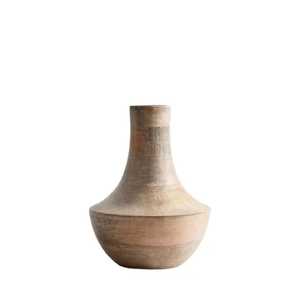 Ensemble de mini-vases artisanaux en bois de noyer – Bouteilles à fleurs modernes pour table, conteneurs artisanaux en bois massif, accents décoratifs pour salon - Product Image 1