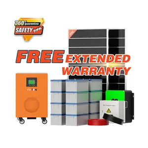 on grid 5kw 10KW home solar energy system kit ; solar energy storage battery 5kw 6KW ;5kw solar panel sy Free extended warranty