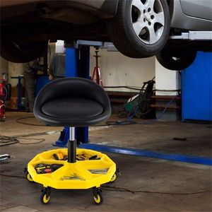 Sedia da Garage Regolabile in Altezza con Vassoio Portautensili per Riparazioni Auto - Product Image 1