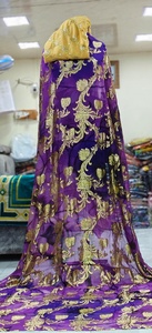 ชุดแต่งงานฟารันซาวีขายดี คุณภาพสูง ผ้าไหมแท้ 100% ระบายอากาศได้ดี พิมพ์ลายหลากสี ประดับคริสตัล ดีไซน์แบบดิรัก โซมาลี ทอแบบดั้งเดิม - Product Image 5