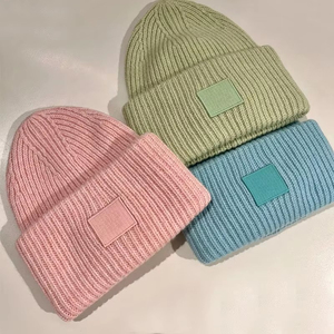 Wholesale Super Quality <b>Wool</b> Blend Custom Printed Logo Winter <b>Beanie</b> Hat Breathable Waterproof Warm Knitted Skull Caps Daily - Product Image 5