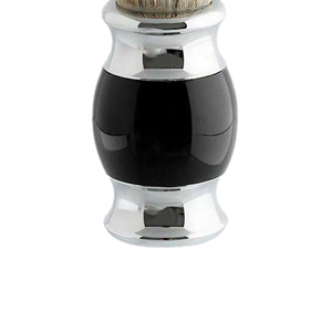 Pinceau à raser pour homme de qualité supérieure avec logo personnalisé, poils synthétiques de qualité supérieure, manche en bois, pinceau à raser pour salon de coiffure, OEM - Product Image 3