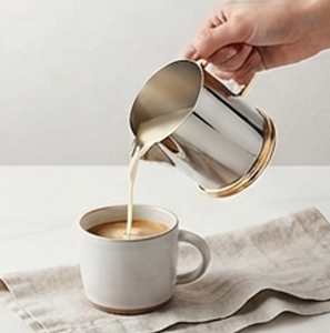 Juego moderno de azucarero y lechero de acero inoxidable con detalles dorados, acabado brillante redondo, resistente al óxido, accesorios de cocina - Product Image 5