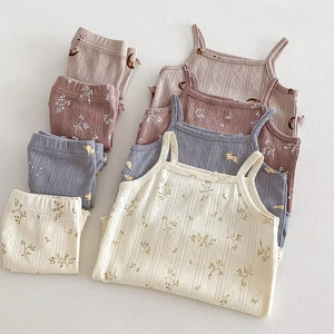 Pijamas de Verano para Niñas, Algodón Fino de Primera Clase, Ropa de Casa para Niños, Traje de Tirantes para Bebés, Ropa Infantil - Product Image 5