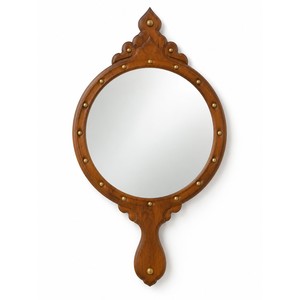 Miroir mural artisanal en bois de manguier Kerala Aranmula Kannadi - Vente en gros - Product Image 1