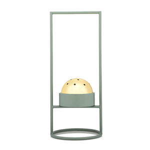 Quemador de Incienso Moderno con Marco Metálico y Tapa de Cúpula, Mabkhara - Product Image 1