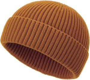 Unisex <b>Beanie</b> Knitted Solid Color Winter Hat 100% Cotton Casual Adult 56-58CM Computer Breathable & <b>Waterproof</b> Cycling - Product Image 3