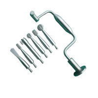 Ensemble de perceuses manuelles Hudson Brace en acier inoxydable de haute qualité, 7 pièces, instruments orthopédiques vétérinaires, fournisseur en gros