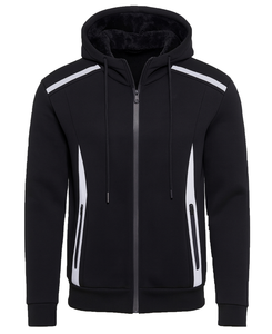 Sudadera con Capucha ROCK para Hombre, Invierno, Ecológica, Antiarrugas, Antipilling, Antiretracción, Forro Polar Sherpa, Poliéster/Algodón, Reflectante - Product Image 6