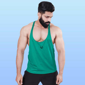 Camiseta sin mangas transpirable para fitness y culturismo, hecha en Pakistán, a cuadros, transpirable, tallas grandes para hombre. - Product Image 3