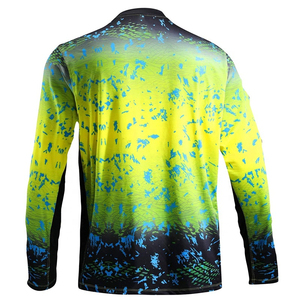 Camisas de Pesca Transpirables de Secado Rápido con Estampado Personalizado al por Mayor para Adultos, Mangas Largas, Colores Sólidos, la Mejor Ropa de Pesca con Estampado Digital - Product Image 2
