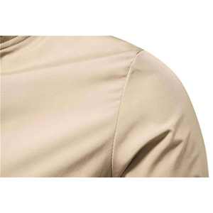 เสื้อแจ็คเก็ตโพลีเอสเตอร์ไซส์ใหญ่สำหรับผู้ชายรุ่นใหม่ขายส่ง แจ็คเก็ตนักบินสไตล์เกาหลีแบบลำลองสำหรับฤดูใบไม้ผลิ แจ็คเก็ตแบบมีซิป - Product Image 5