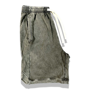 กางเกงขาสั้นผู้หญิงผ้าฝ้าย 100% คุณภาพดีที่สุด ซักย้อมแบบแอซิดวอช ระบายอากาศได้ดี แห้งเร็ว เป็นมิตรกับสิ่งแวดล้อม ทนทาน สวมใส่สบาย ขายดี - Product Image 4