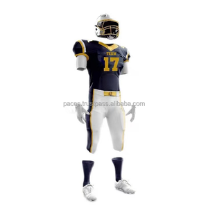 Nouvel uniforme de football américain 2025 avec nom et numéro d'équipe, tailles plus grandes, maillots antibactériens, respirants et à séchage rapide - Product Image 1