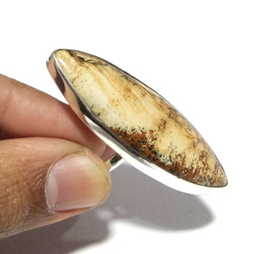 Anillo de Plata de Ley 925 con Piedra Lunar Arcoíris Natural y Tanzanita, Diseño Floral Estilo Bohemio, Hecho a Mano con Múltiples Gemas KGN - Product Image 3
