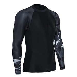Manufacturer Custom BJJ Rash Guard Long Sleeve <b>Compression</b> <b>Shirt</b> Stretchable Fabric Sublimation Printed Rash Guards on Sale - Product Image 4