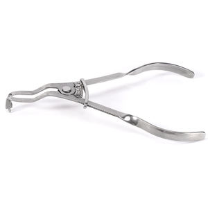 Pinza manual de acero inoxidable de alta calidad para matrices dentales, pinza de formación de bandas, pinza de sujeción de resina plateada - Product Image 1