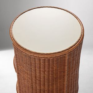 Handwoven Rattan <b>Storage</b> <b>Side</b> <b>Table</b> Round Open Shelf Handmade Eco Friendly Sustainable Furniture Wholesale Bulk OEM Supplier - Product Image 6