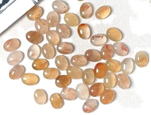 Ágata Natural de Pasto Marino, Cabujón Ovalado, Piedra Preciosa Suelta Pulida para Anillos, Colgantes y Fabricación de Joyas al por Mayor - Product Image 4