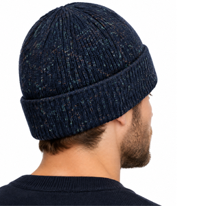 Bonnet en tricot épais et chaud de haute qualité avec logo personnalisé, motif marine moucheté, pour l'hiver et les activités de plein air - Product Image 3