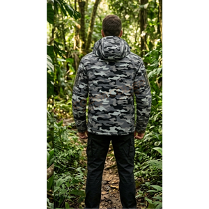 Veste de chasse d'hiver pour homme, coupe camouflage personnalisée, imperméable, coupe-vent, respirante, softshell, solide, confortable, pour la pêche, la randonnée tactique - Product Image 6