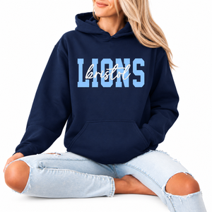 <span class=keywords><strong>Felpa</strong></span> <span class=keywords><strong>con</strong></span> cappuccio blu navy da donna <span class=keywords><strong>con</strong></span> stampa di leoni azzurri e personalizzazione del nome, <span class=keywords><strong>felpa</strong></span> casual a maniche lunghe <span class=keywords><strong>con</strong></span> tasche frontali - Product Image 1