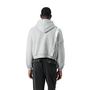 Sudadera con Capucha Personalizada con Logotipo OEM para Hombre, 100% Algodón, con Bolsillo, Corte Regular, Color Sólido, Impresión por Transferencia de Calor para Invierno - Product Image 3