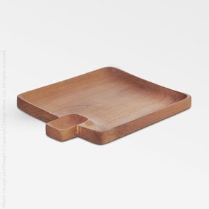 High Selling Wooden Chip and Dip Serving Tray Elegant Acacia Wood Snack Platter With Separate Bowl for Dips latest - Product Image 4