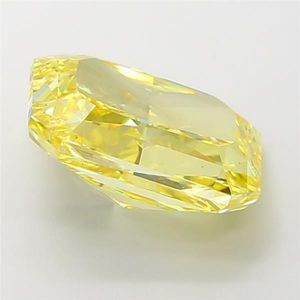 Diamant de laboratoire CVD certifié, taille coussin, jaune intense fantaisie, radiant, pierre précieuse en vrac de luxe pour la création de bijoux raffinés - Product Image 5