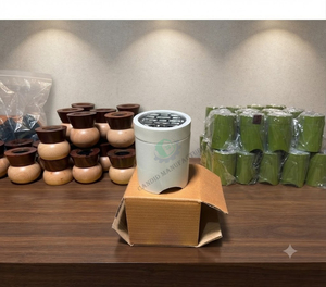 Quemador de Incienso Aromático de Madera Blanca de Sándalo, Difusor de Encimera para el Hogar y Spa - Product Image 2