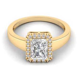 REYES New Arrival 925 Sterling Silver 14K White Gold Plated Radiant Cut 2.14Ct <b>Moissanite</b> Solitaire Ring Fine <b>Jewelry</b> For Women - Product Image 6