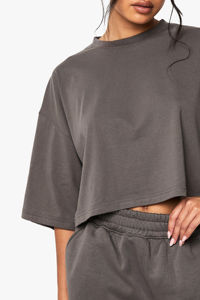 Conjunto de Sudadera y Shorts de Encaje a la Rodilla para Mujer, Estilo Casual Oversize, Colección Verano 2026, Venta al por Mayor, Estilo High Street - Product Image 2