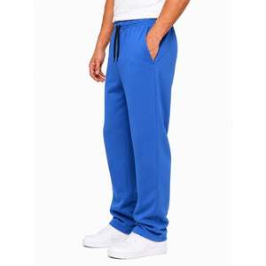 Pantalon de jogging en molleton bleu royal doux et brillant pour homme, avec cordon de serrage et poches latérales, coupe décontractée confortable, pantalon de détente décontracté - Product Image 6